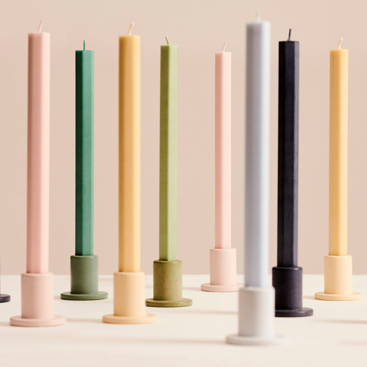 Velas Hexagon Set de 4