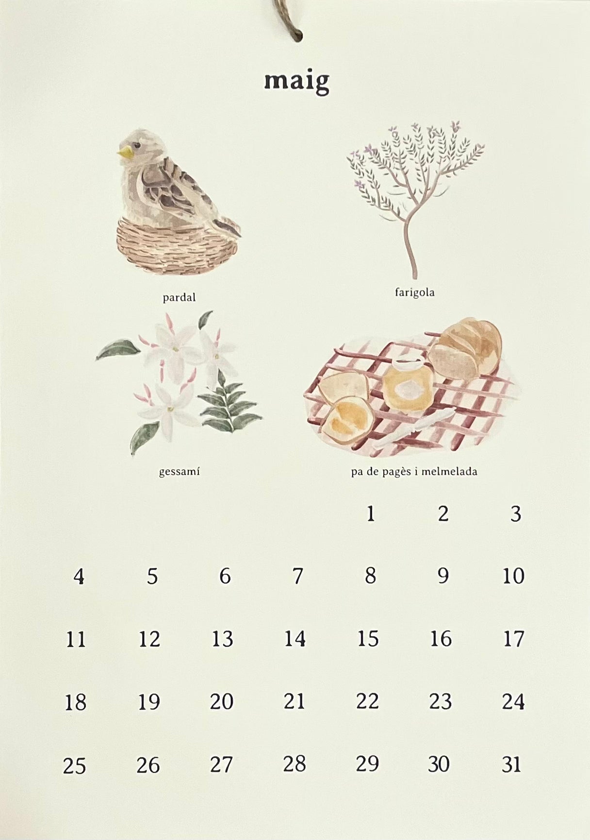 Calendari 2026 - Carlota Álvarez