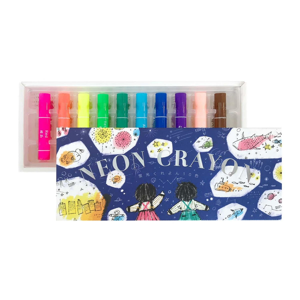 Crayons fluorescents