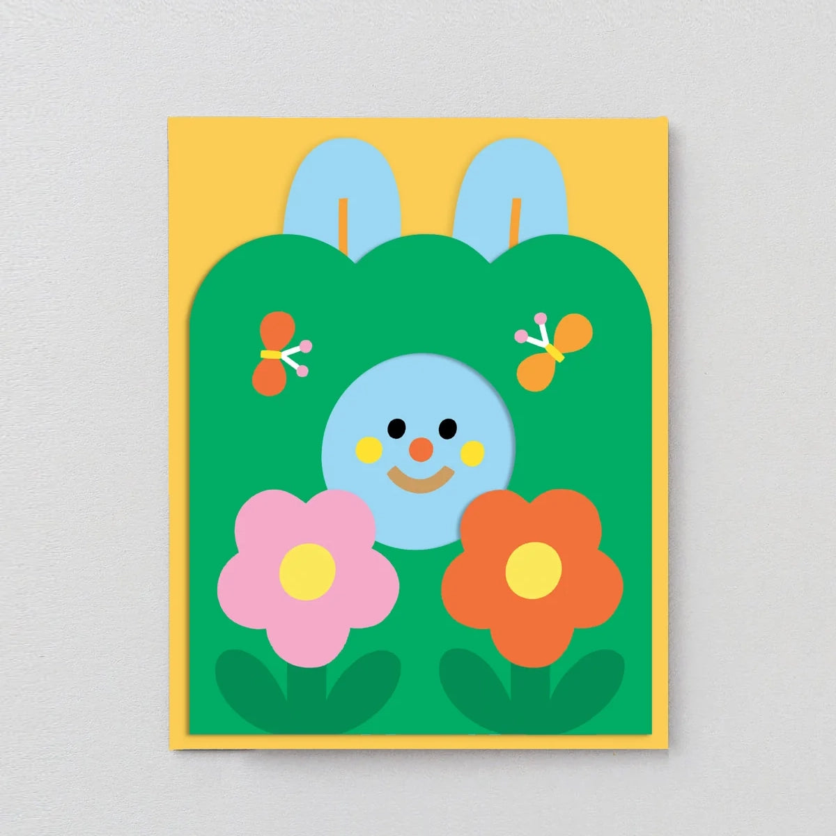 Tarjeta desplegable Rabbit in burrow