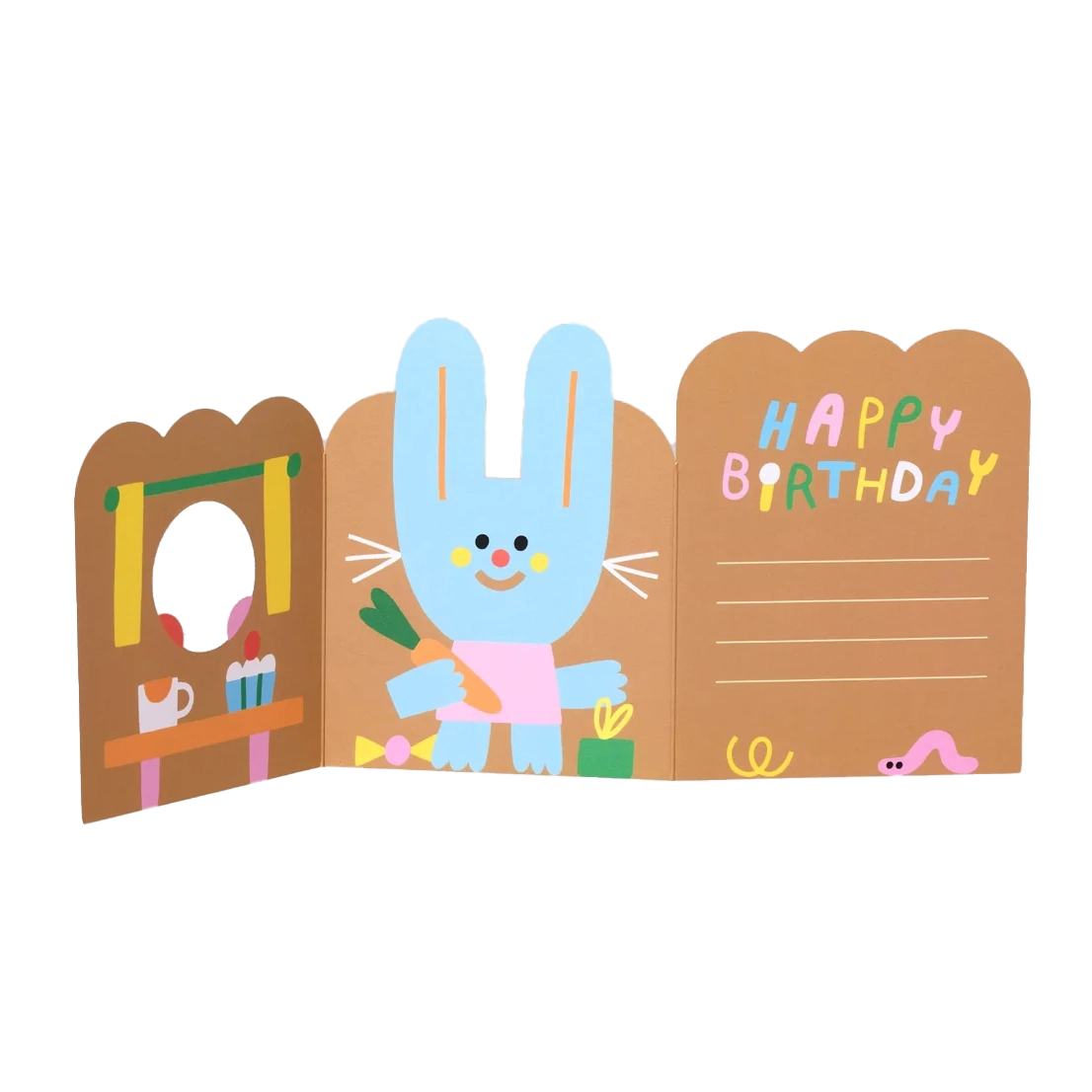 Tarjeta desplegable Rabbit in burrow
