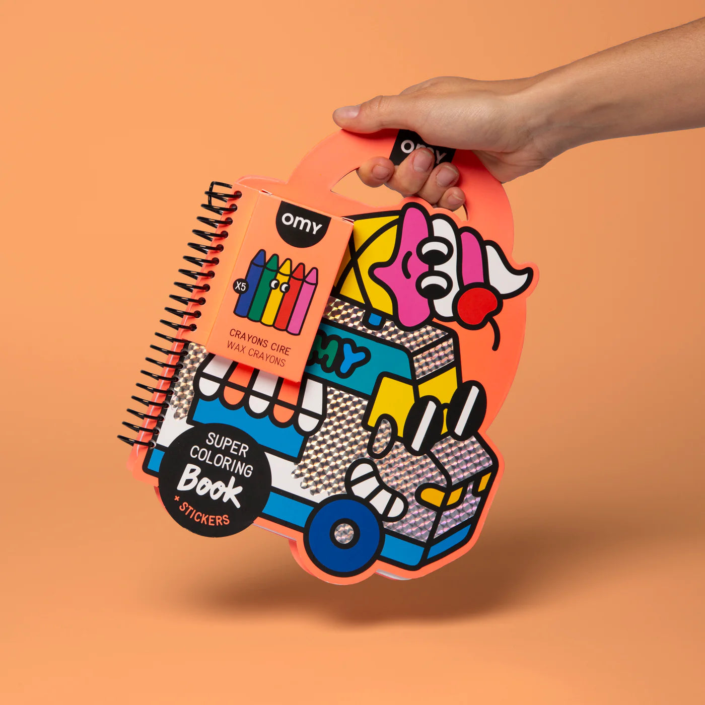 Libro para colorear con pegatinas