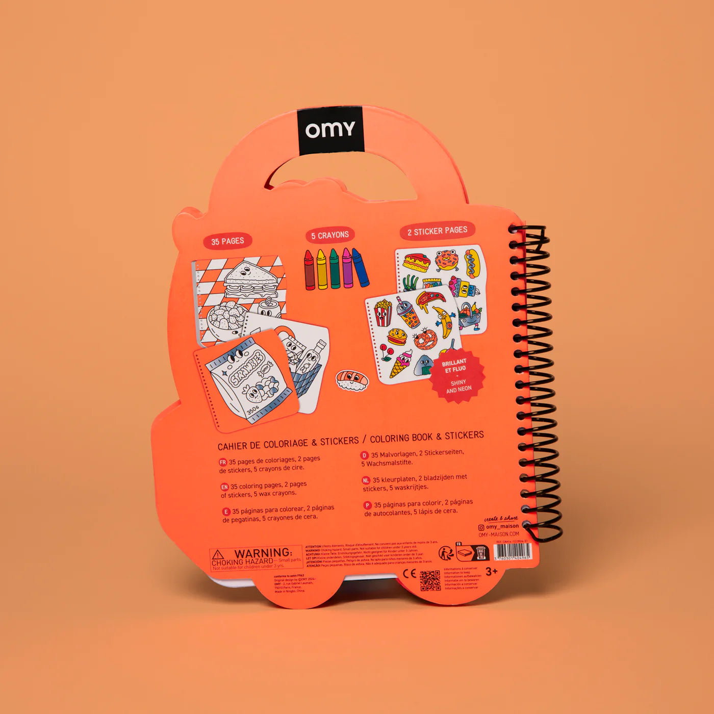 Libro para colorear con pegatinas