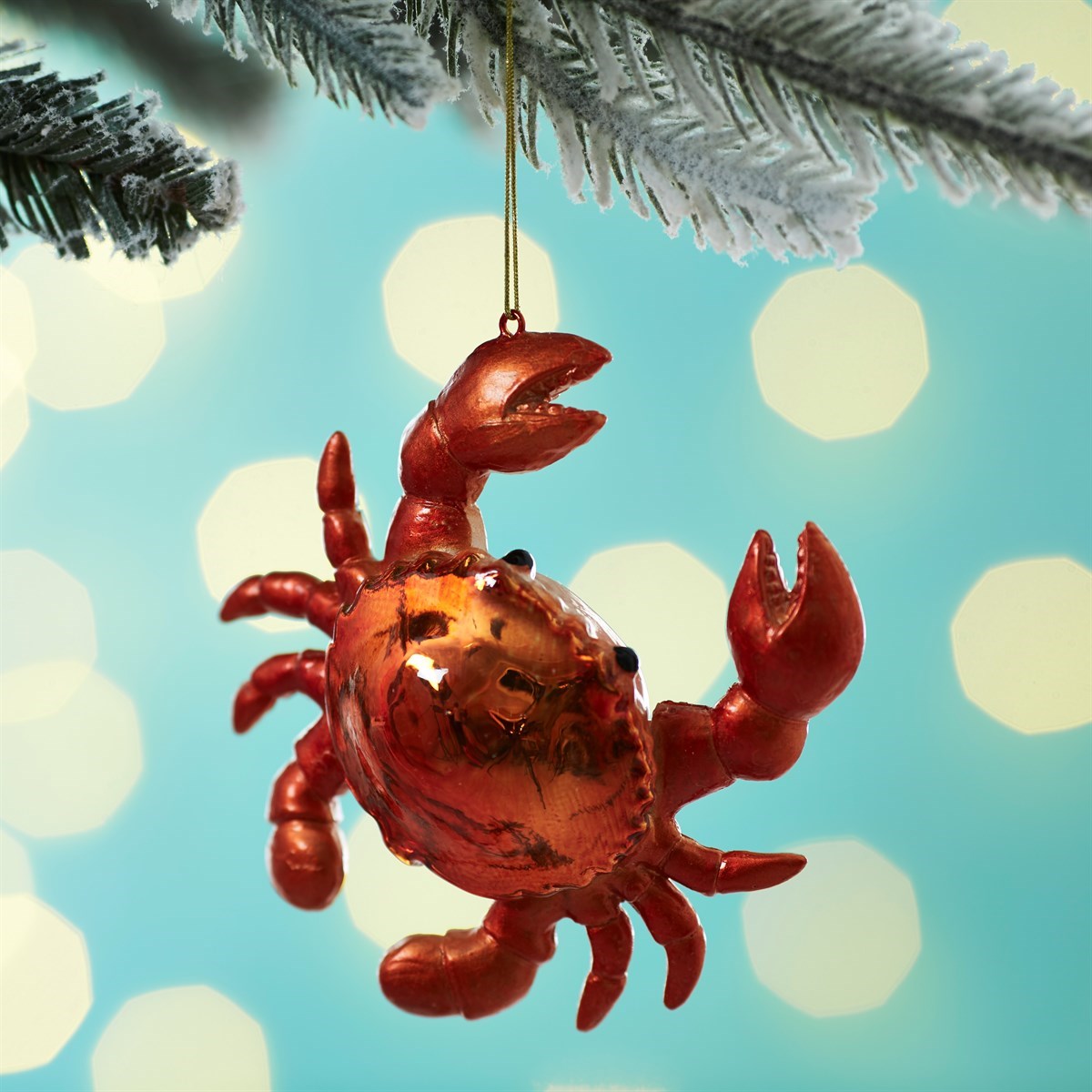 Décoration de Noël en forme de crabe