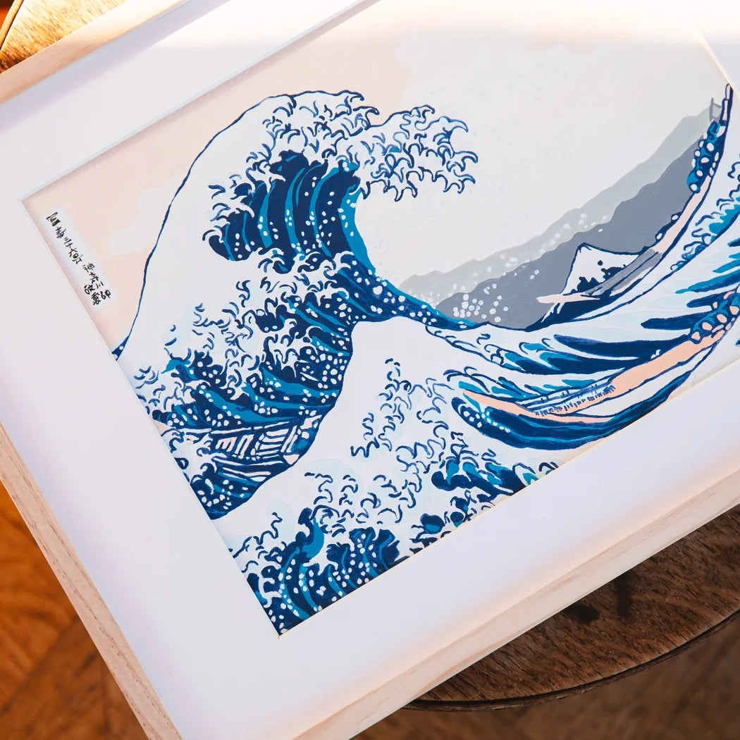 Kit pintura por números - La grande vague de Kanagawa