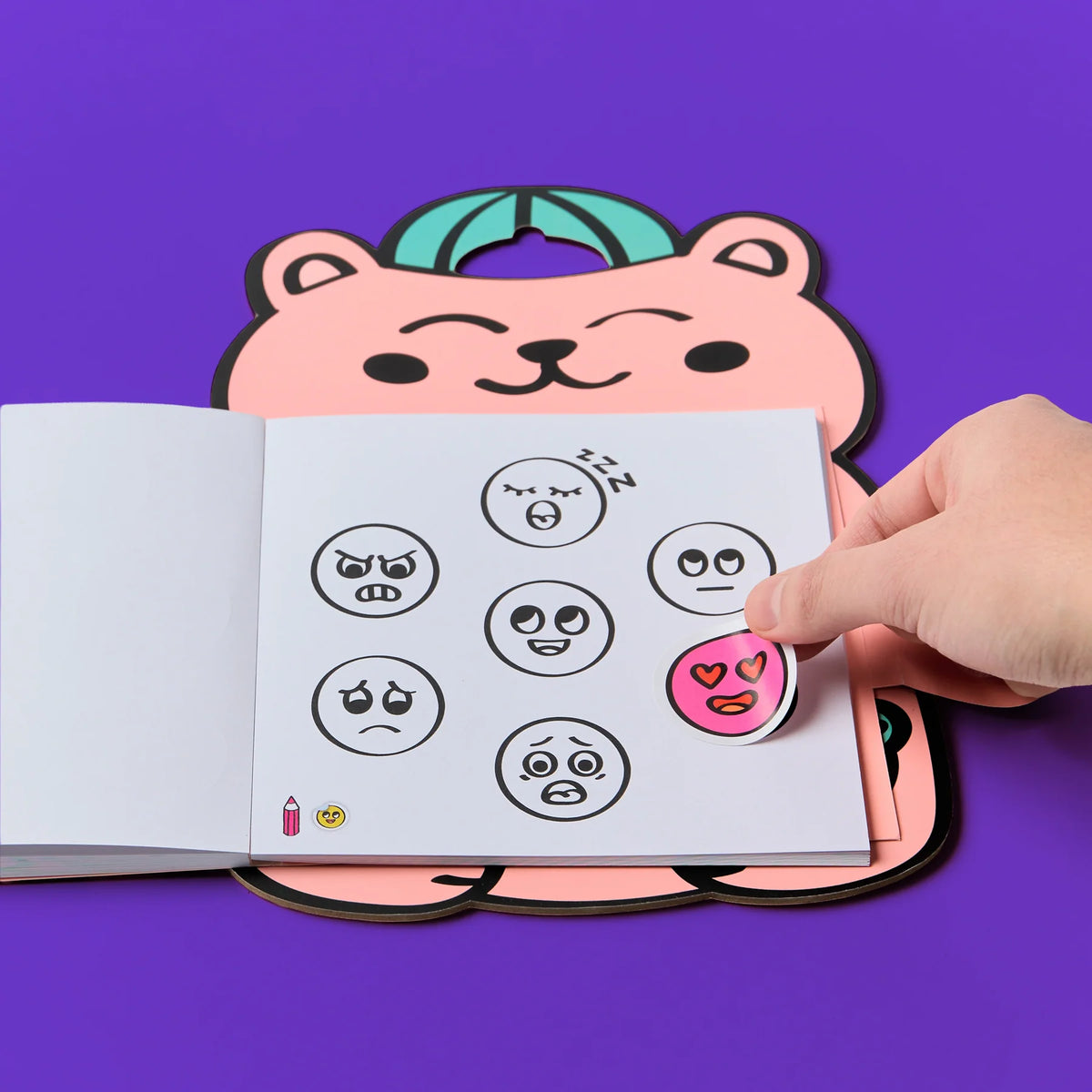 Libro de pegatinas Montessori Emotions