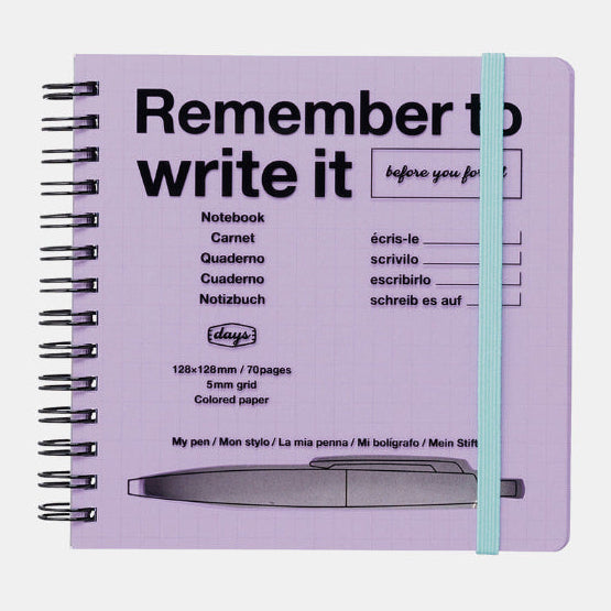 Cuaderno Remember to write it