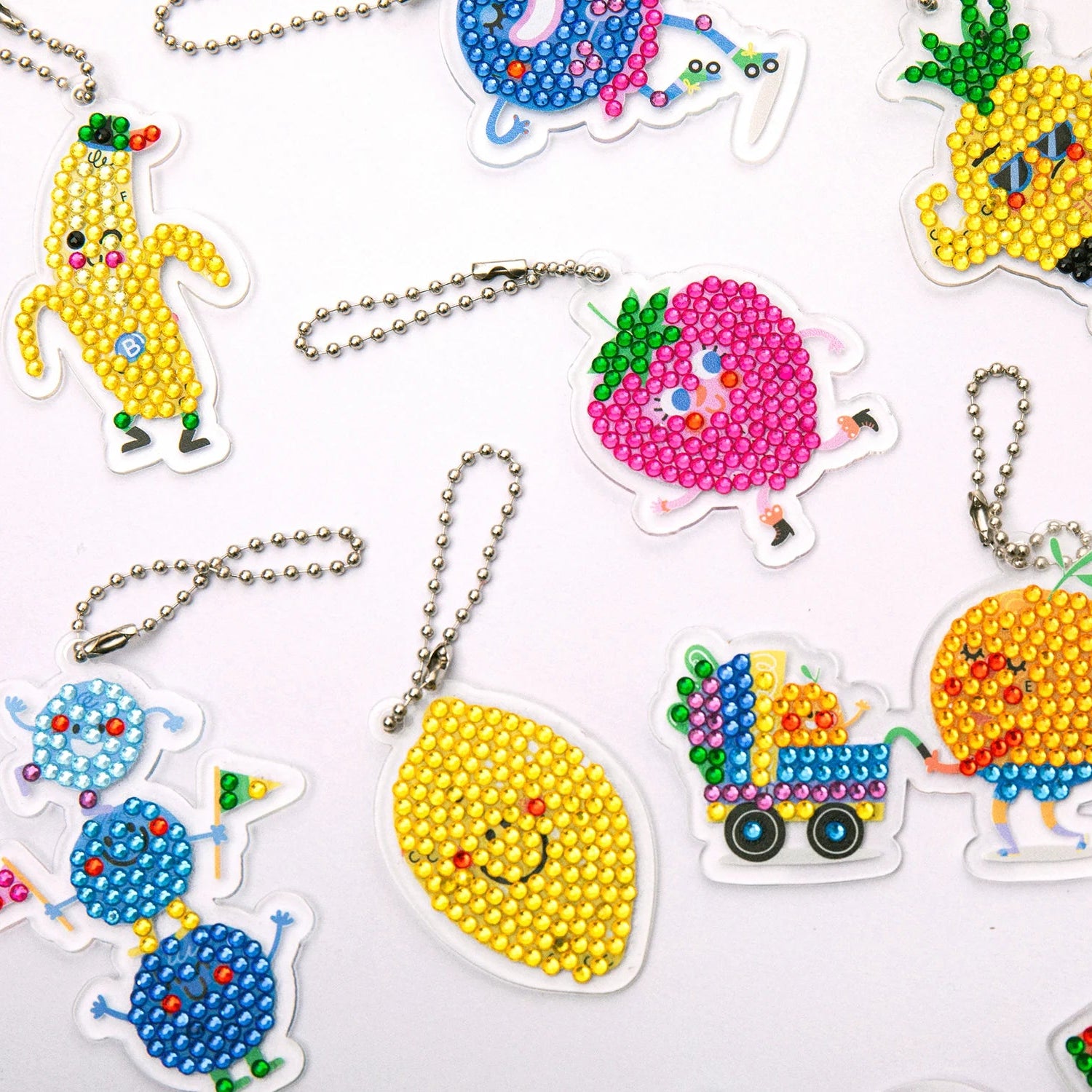 Kit creativo de pintura con diamantes - Llaveros