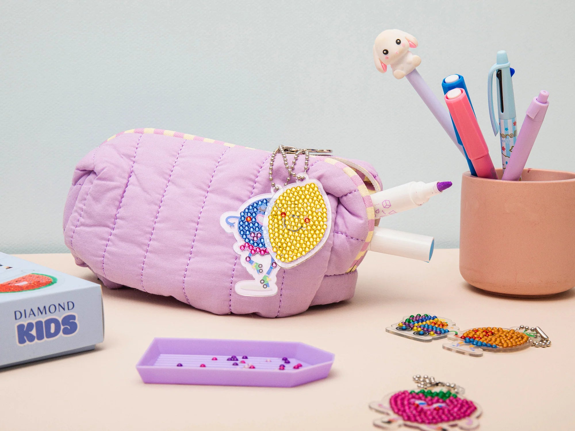 Kit creativo de pintura con diamantes - Llaveros