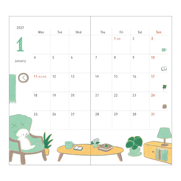 Agenda Pocket Slim 2027 - Midori