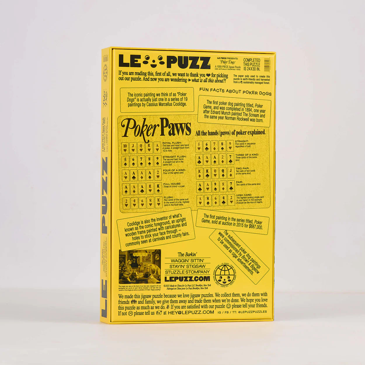 Puzzle Poker Dogs - Le Puzz