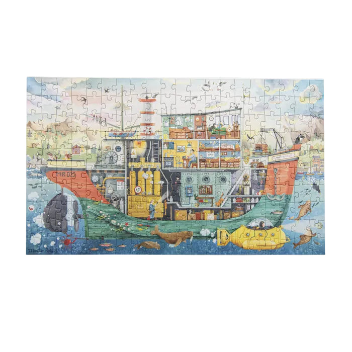 Puzzle 200 piezas Barco El Explorador - Moulin Roty