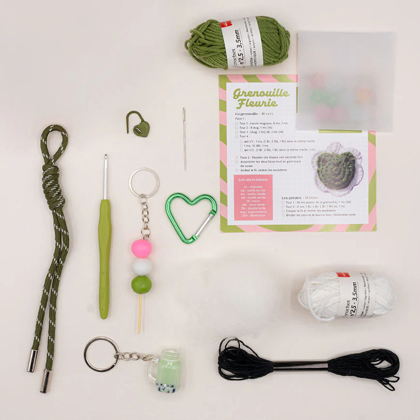 Kit crochet para principiantes - Charms Matcha Club
