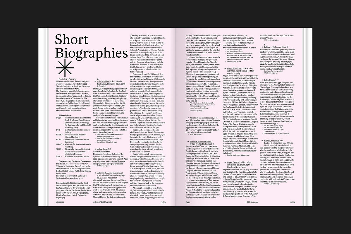 UN/SEEN: Women in Graphic Design up to the Bauhaus
