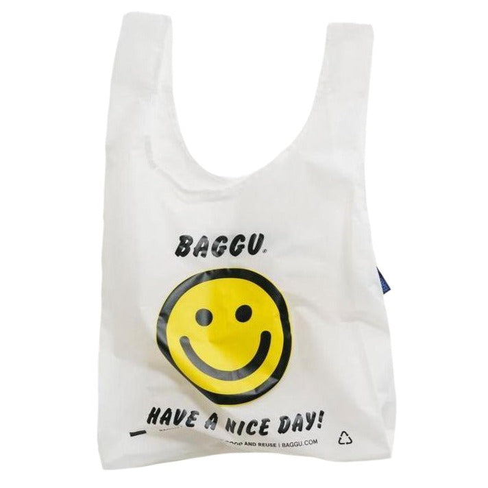 Standard Bag BAGGU - Yellow Happy Smiley