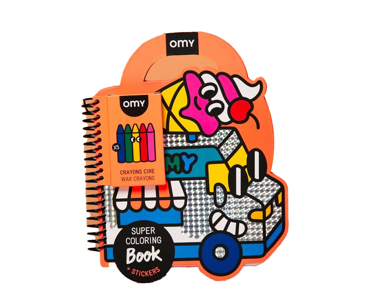 Libro para colorear con pegatinas