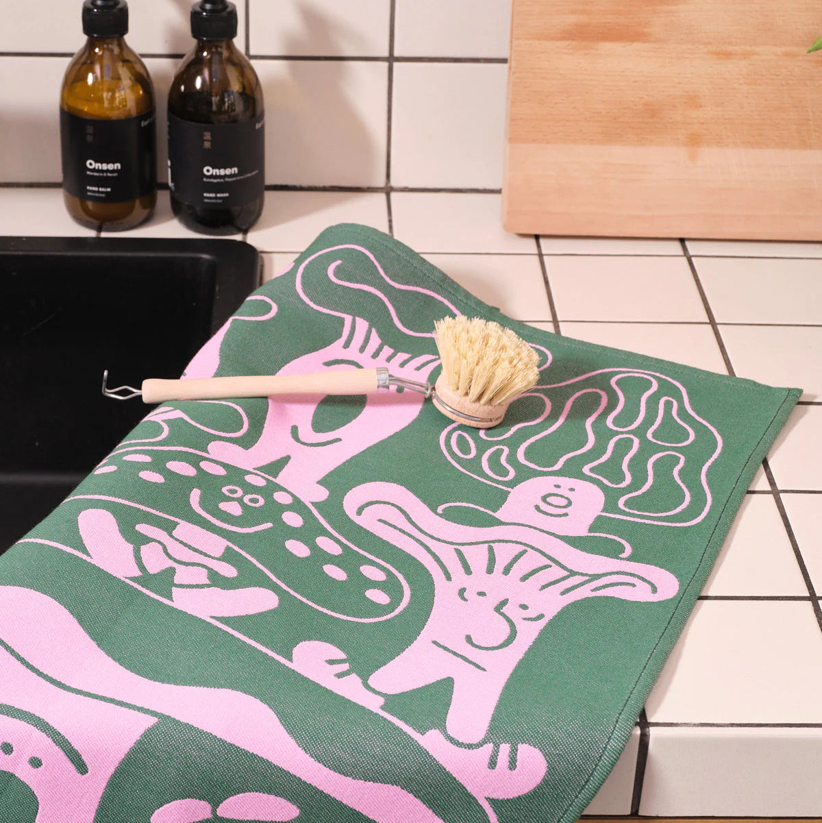 Paño de cocina Setas