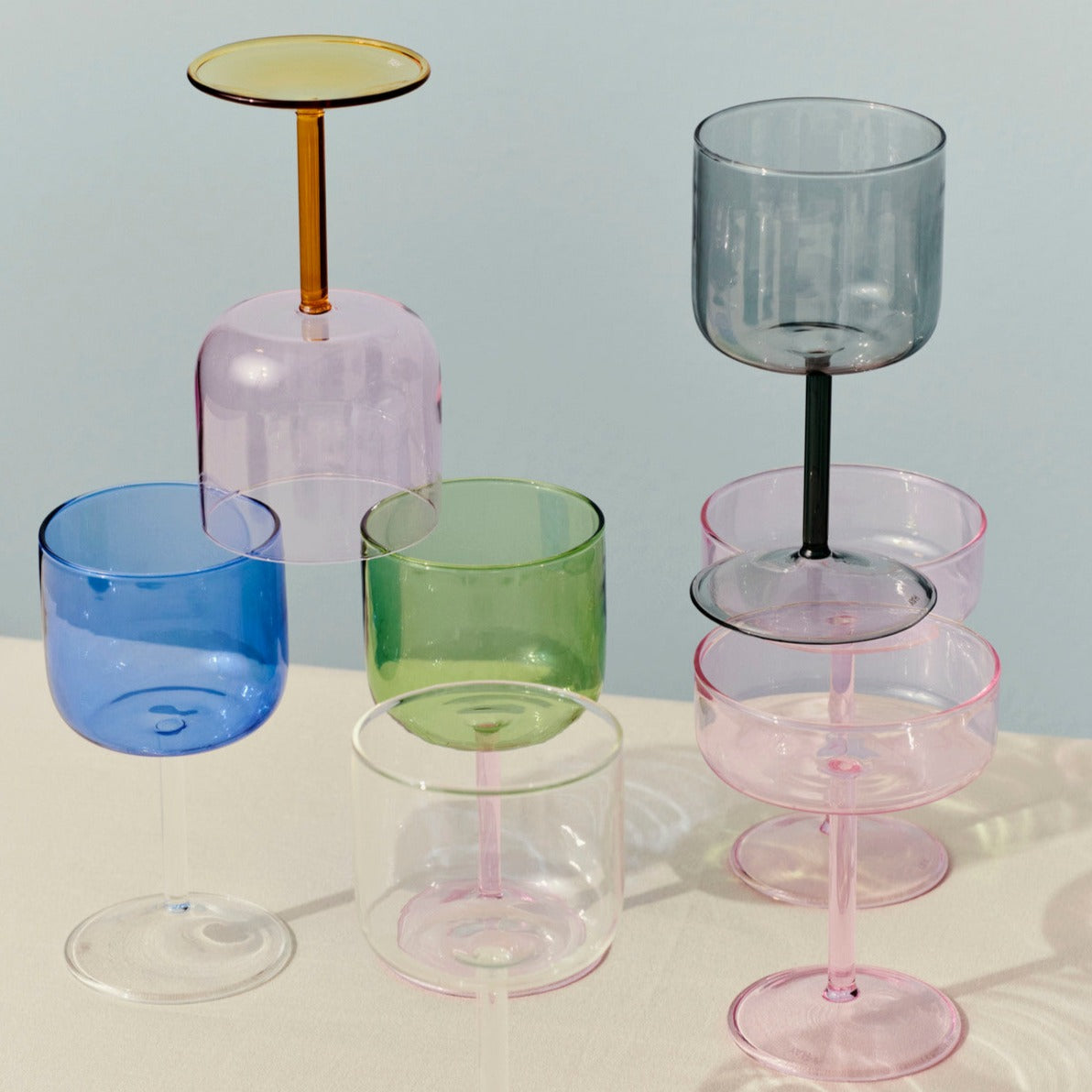 Copas Tint Wine Glass Set de 2 - Gris