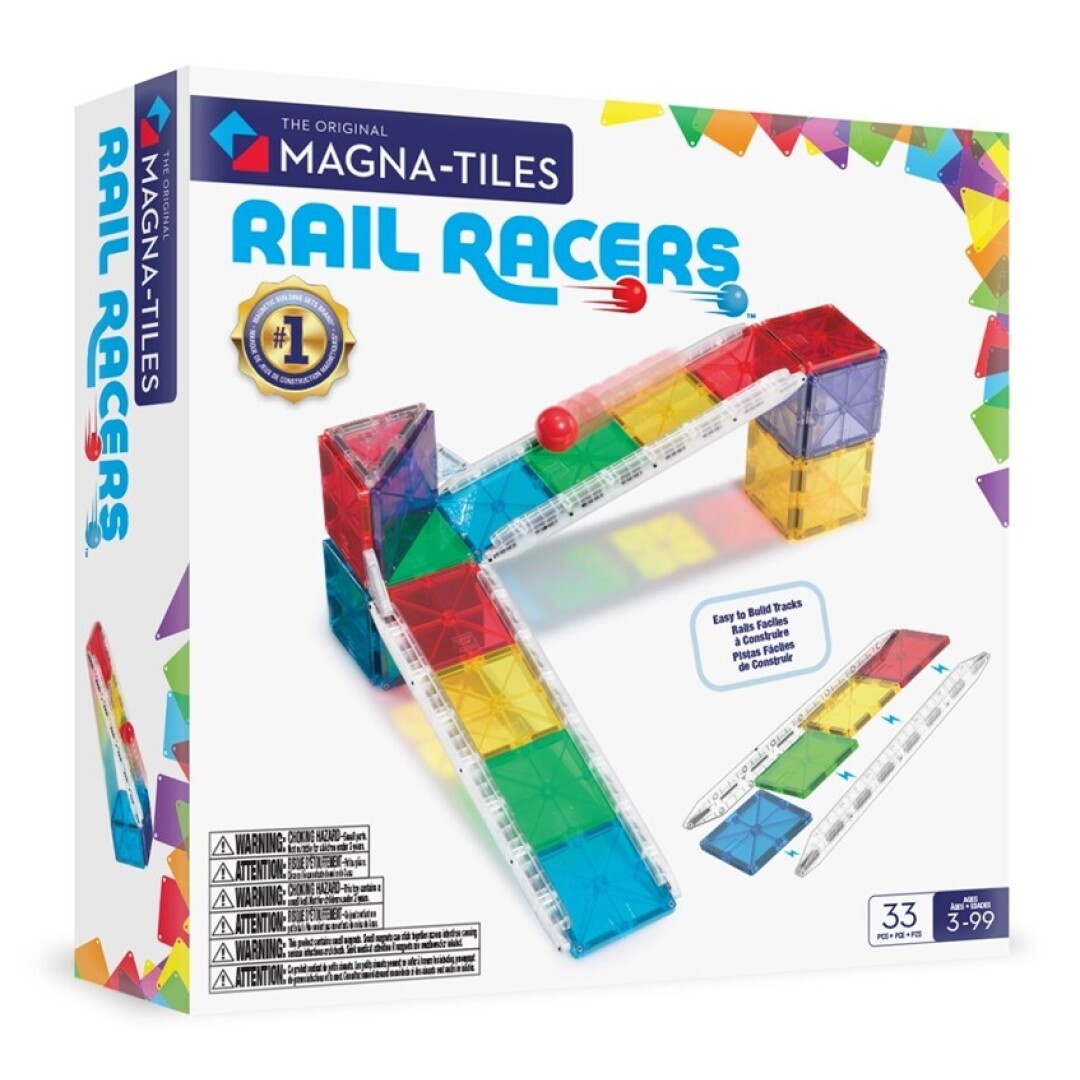 Magna-Tiles Rail Racers 33 piezas