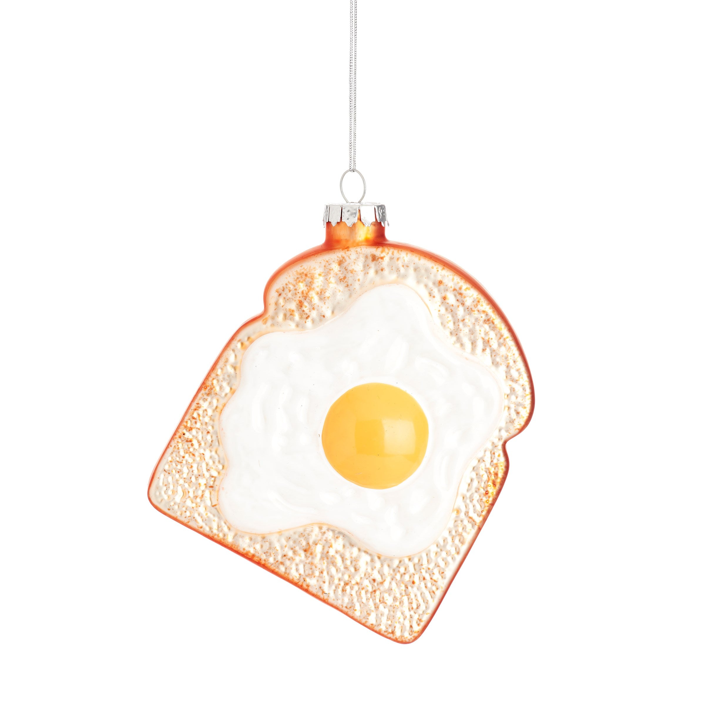 Toast de décoration de Noël avec œuf