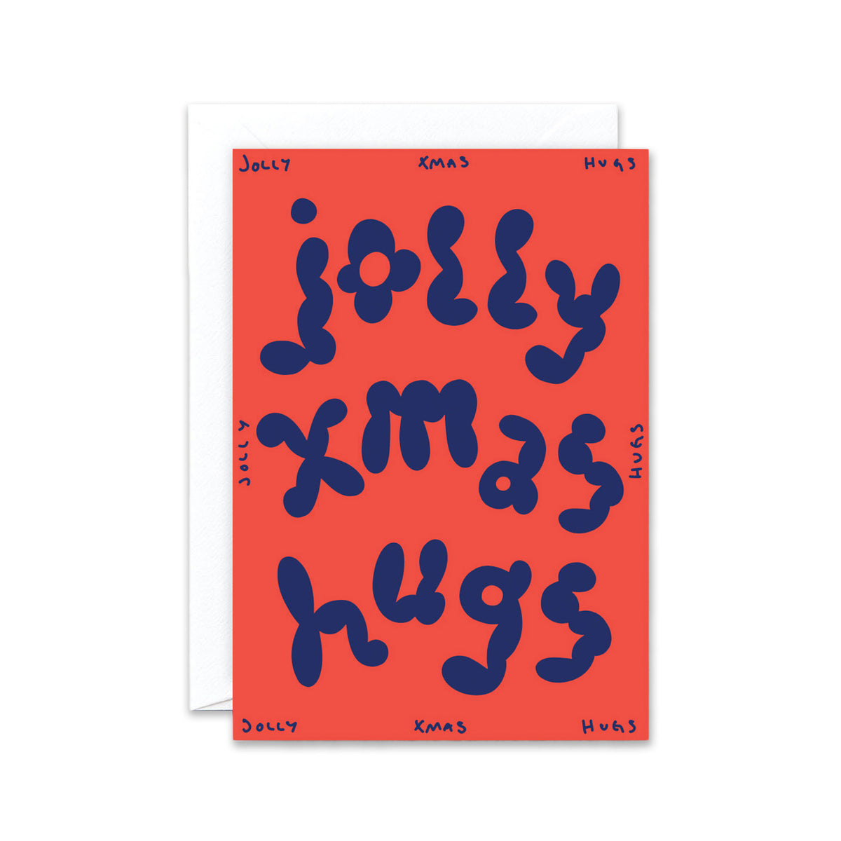 Tarjeta Jolly Xmas hugs