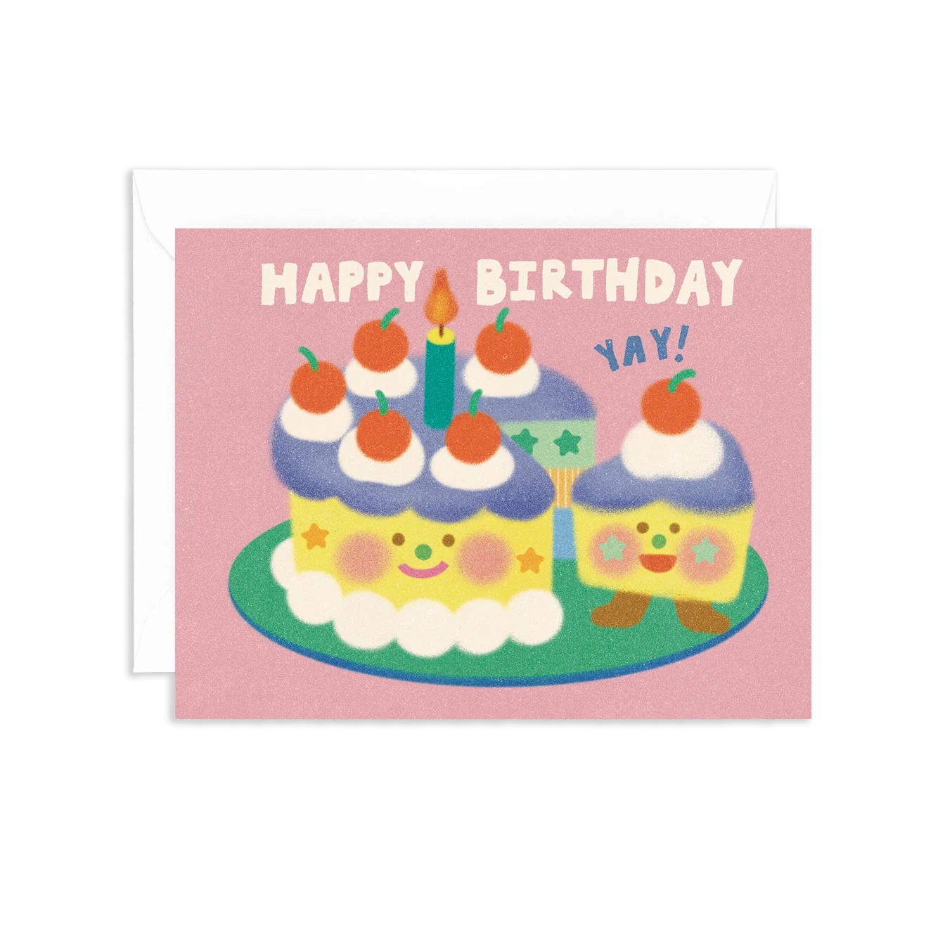 Tarjeta Happy Birthday Yay Cake & Slice