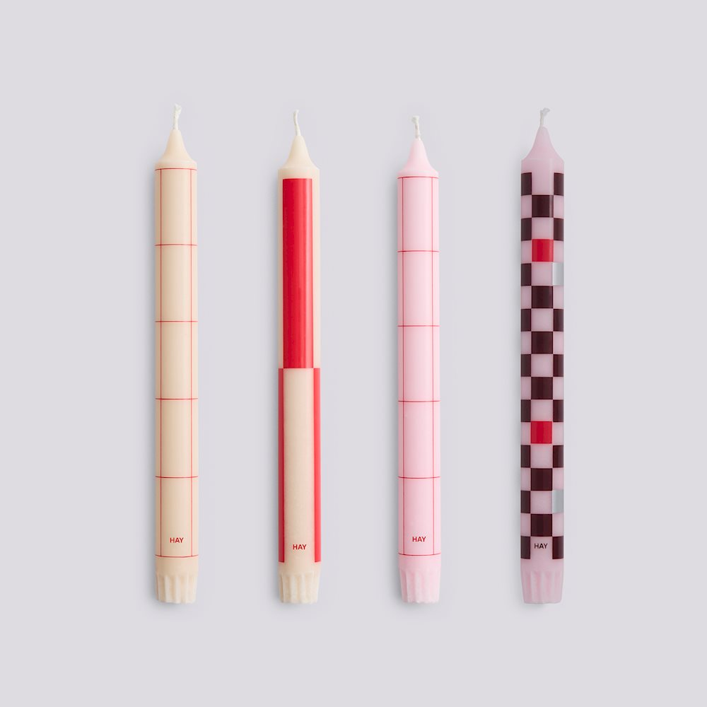 Velas Pattern Set de 4