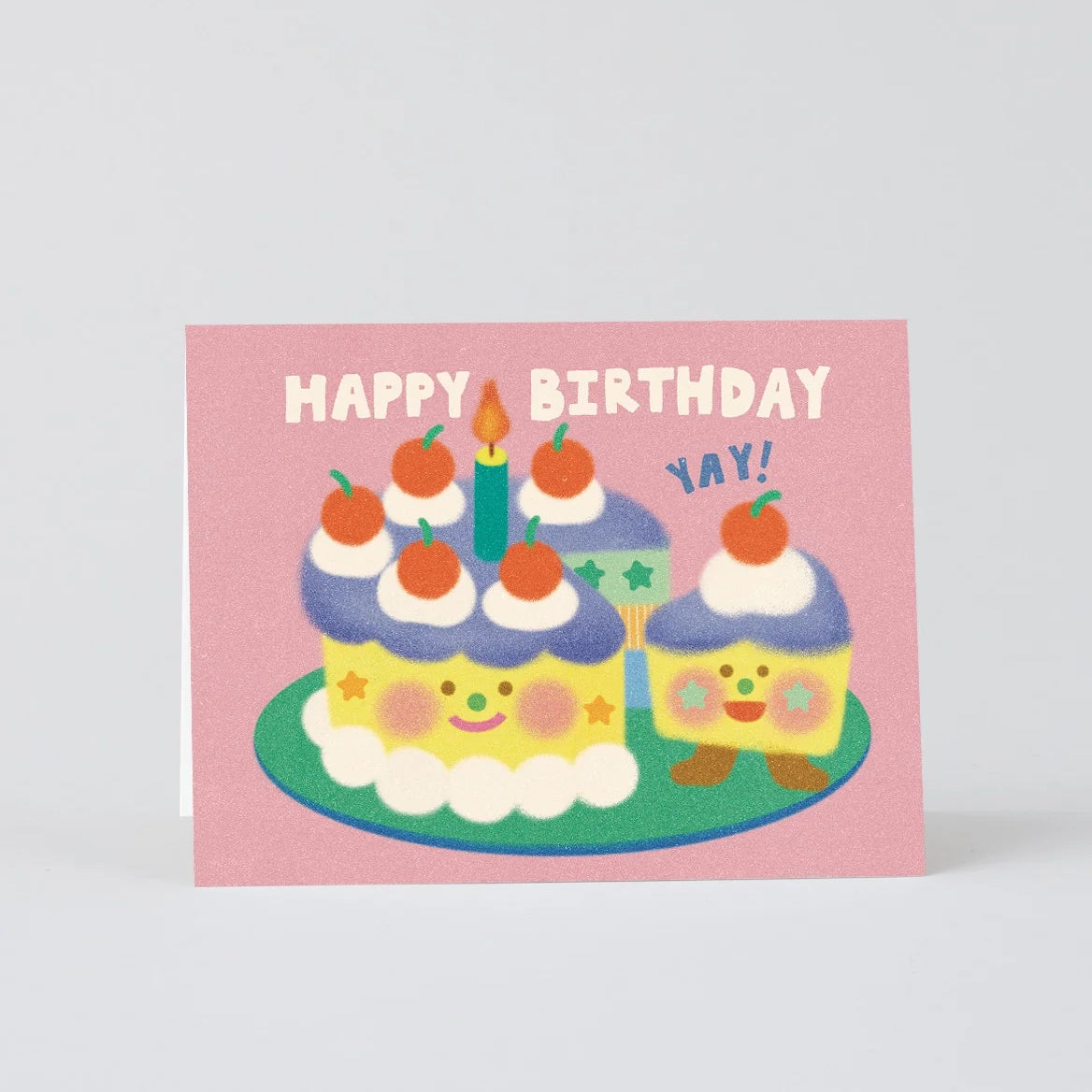 Tarjeta Happy Birthday Yay Cake & Slice