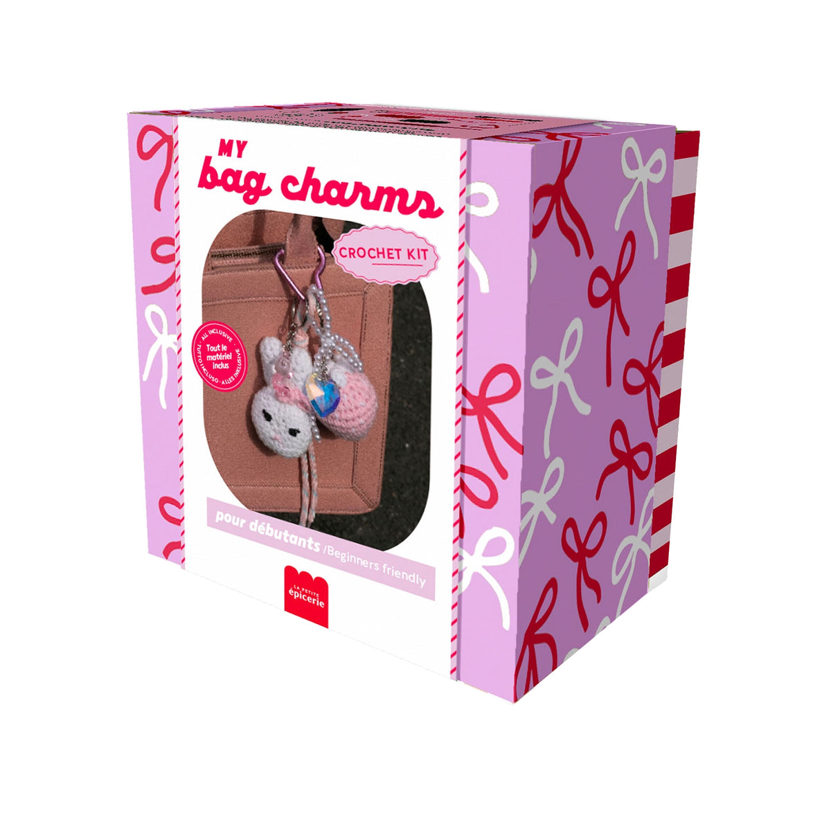 Kit crochet para principiantes - Charms Glam Pink