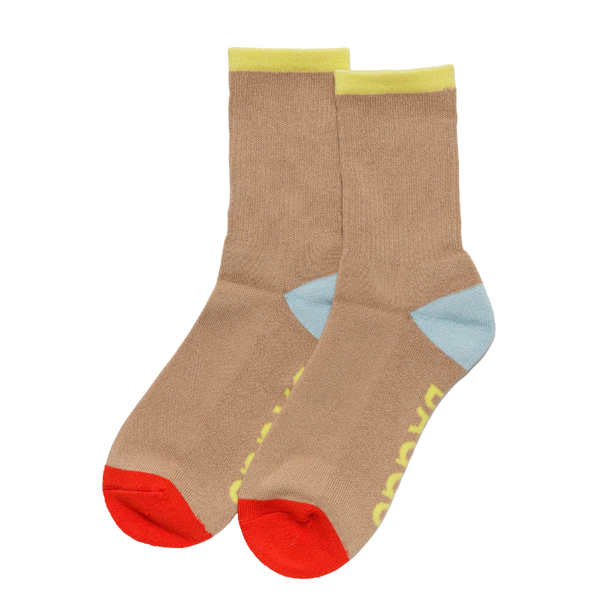 Ribbed Socks - Beige Mix
