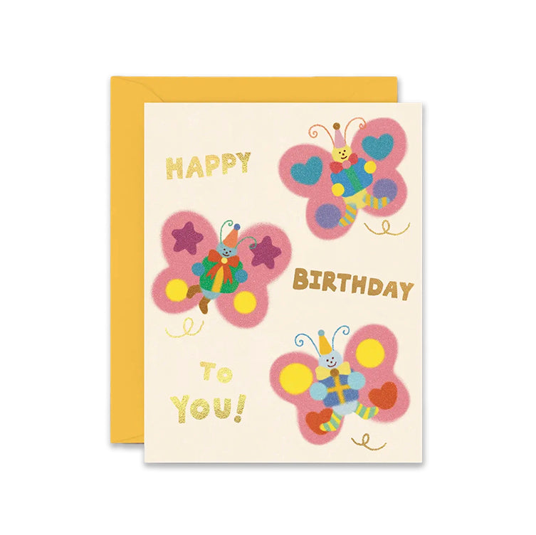 Tarjeta Happy Birthday Butterflies