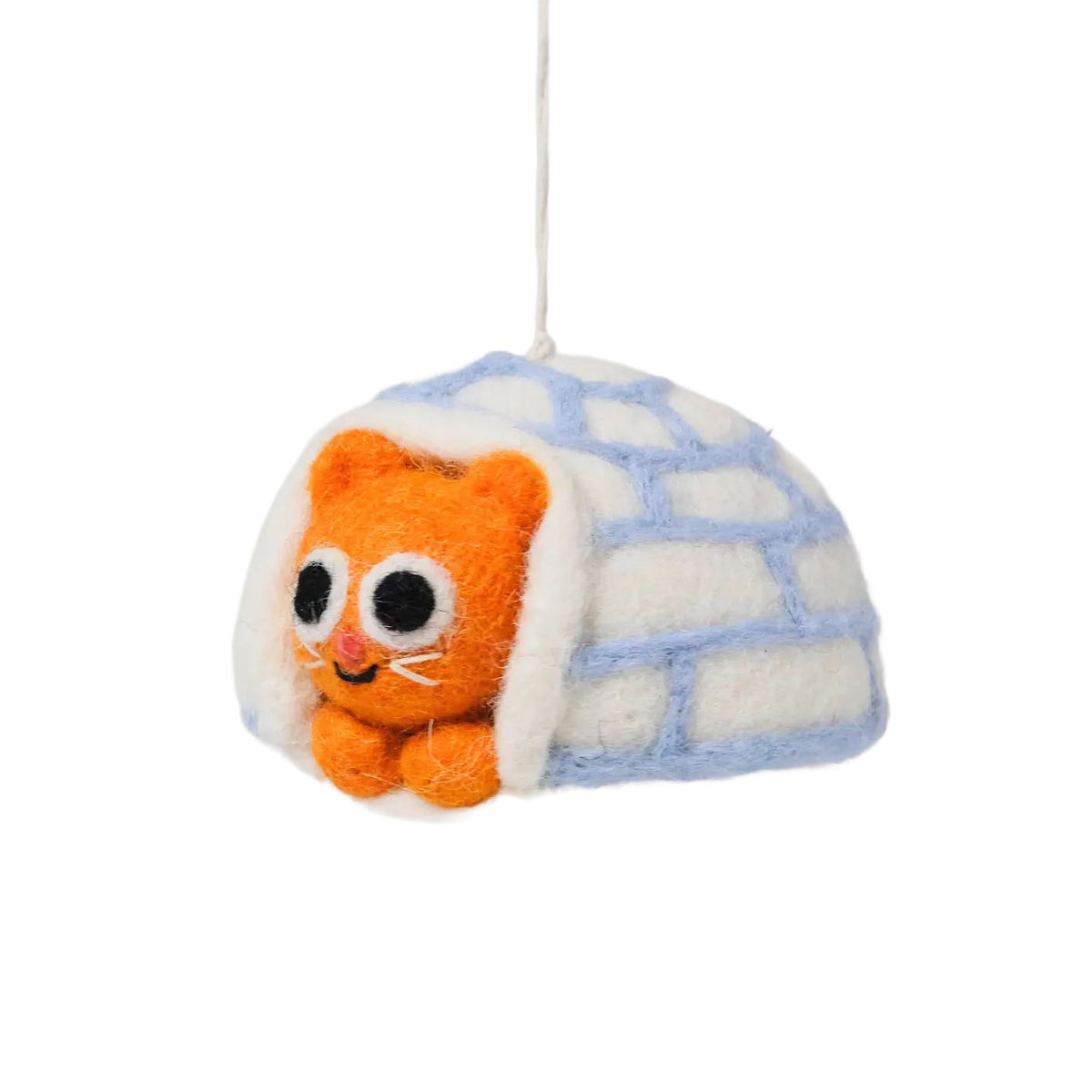 Adorno gato Frosty iglú