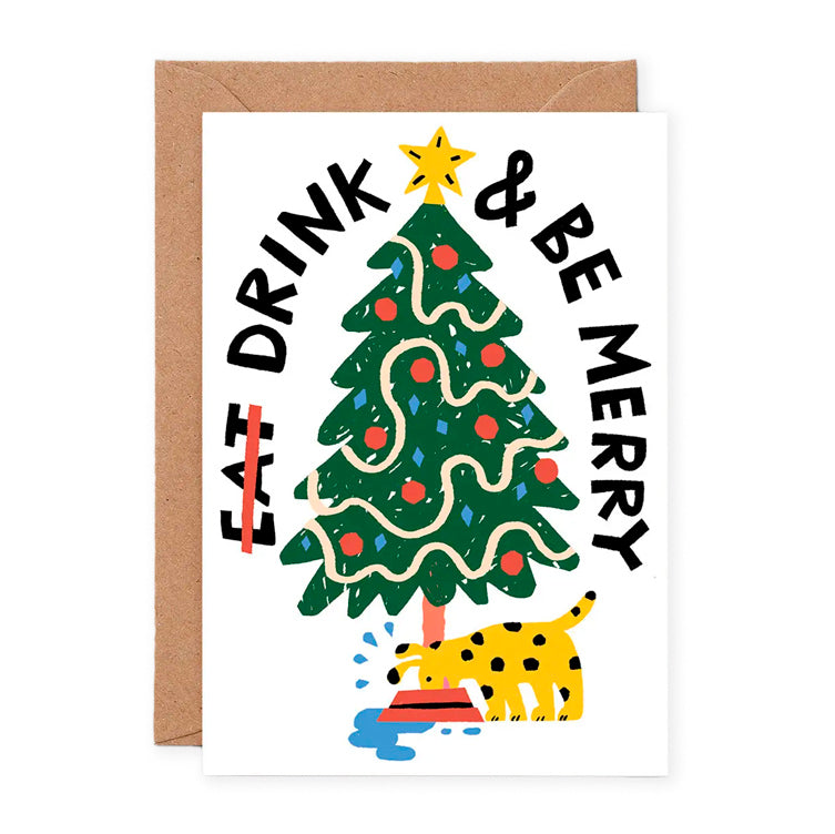 Tarjeta Drink & be merry