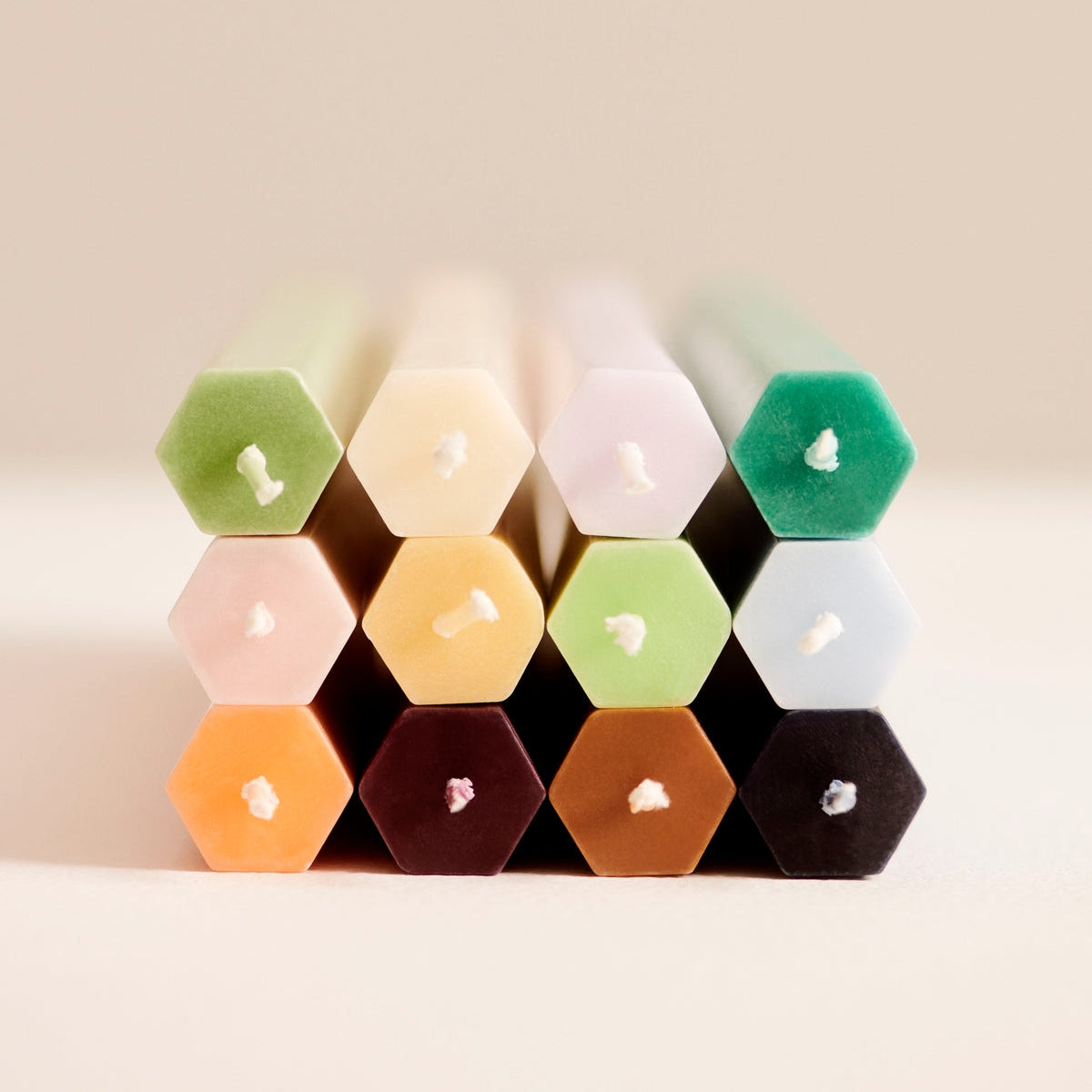 Velas Hexagon Set de 4