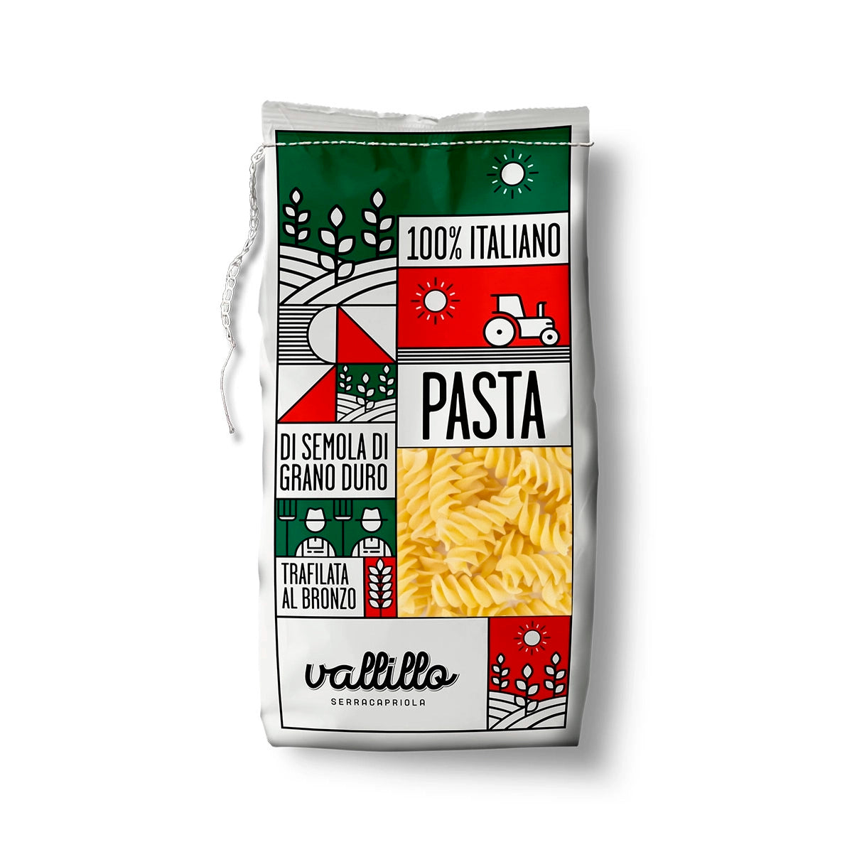 Fussilloni - pasta artesanal 100% italiana