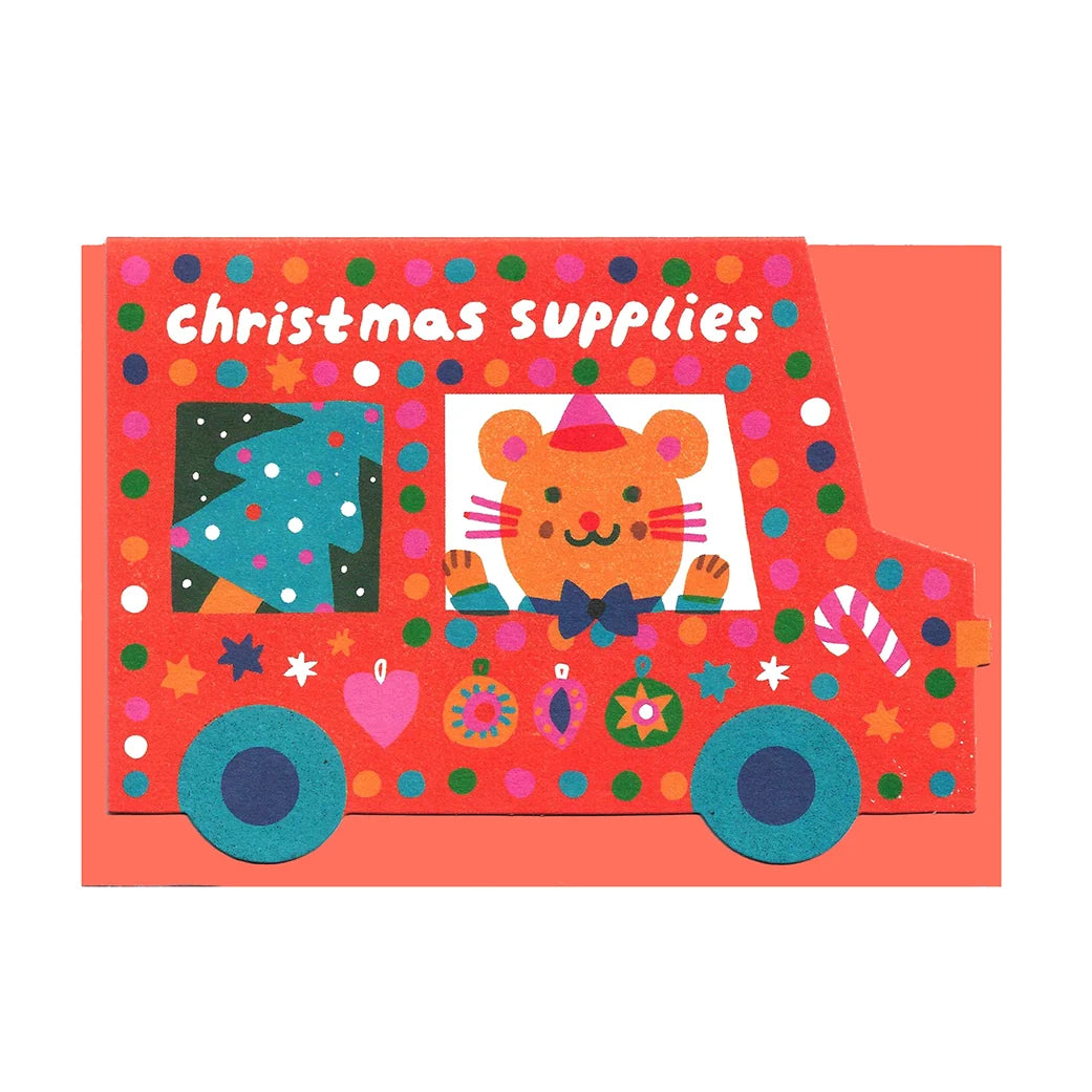 Tarjeta Christmas Van