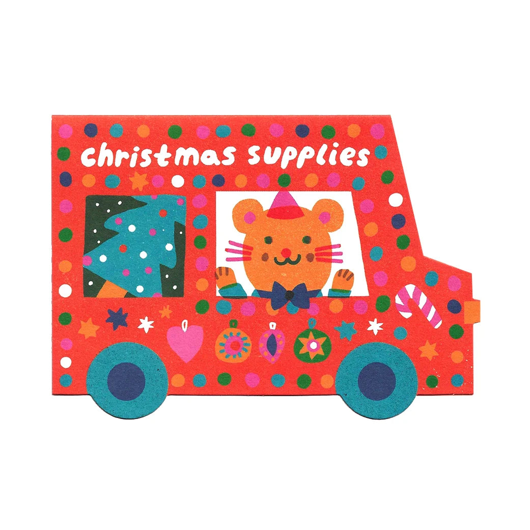 Tarjeta Christmas Van