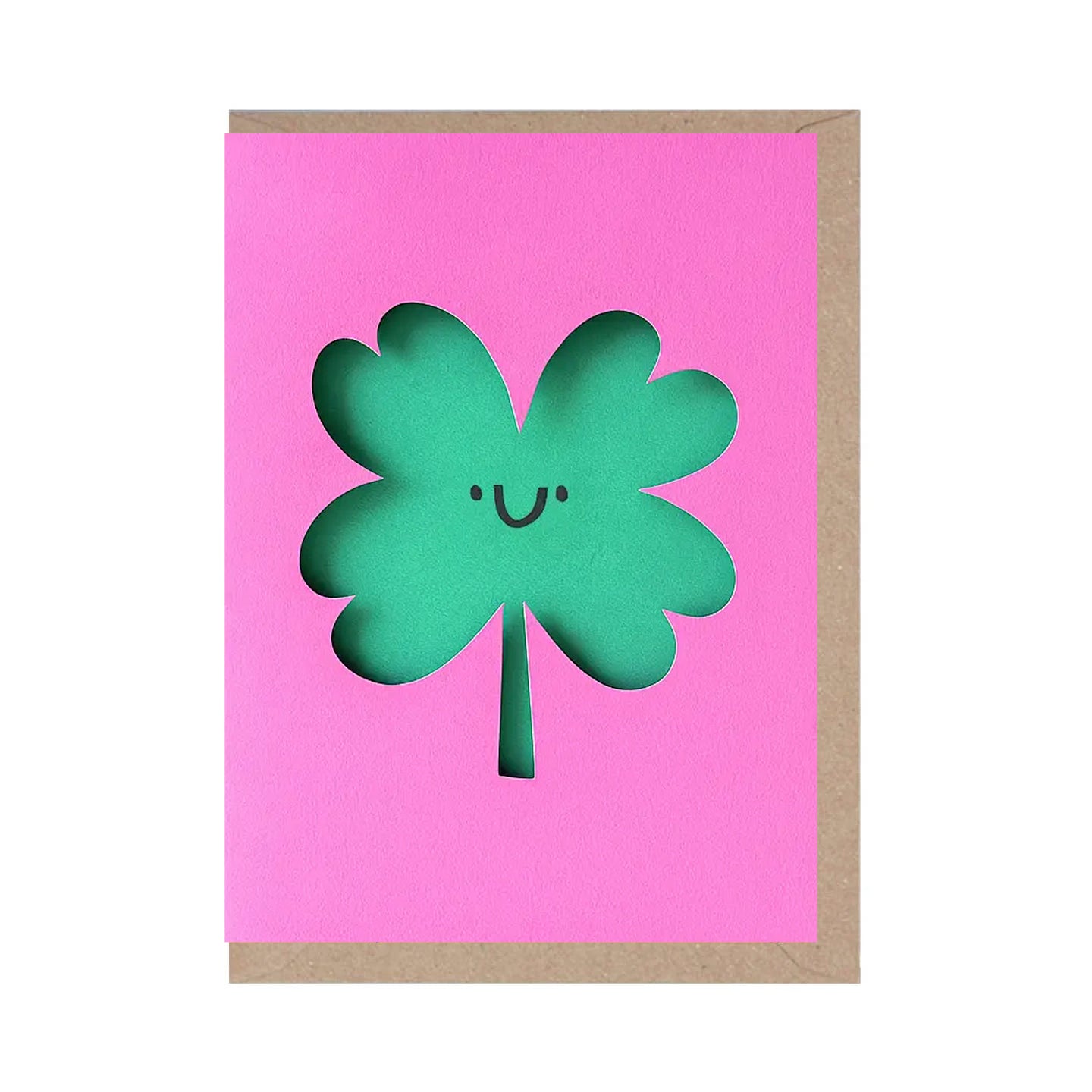 Tarjeta troquelada Good Luck