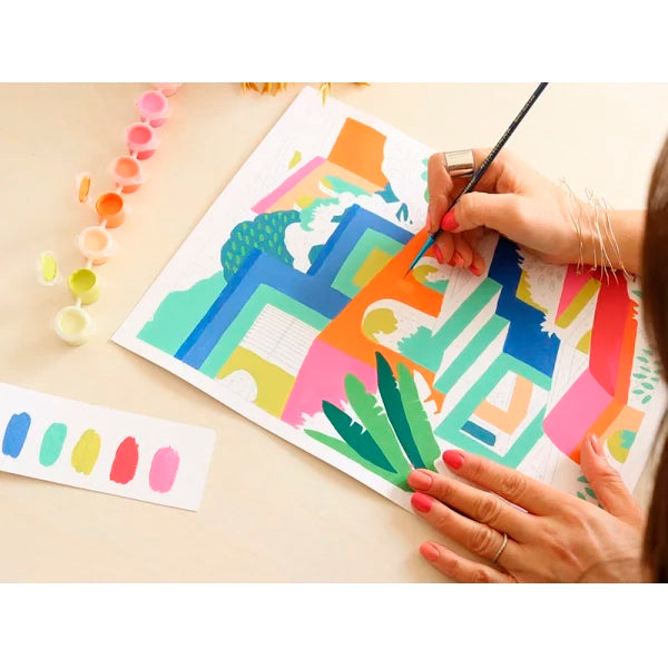 Kit de peinture - Maisons colorées