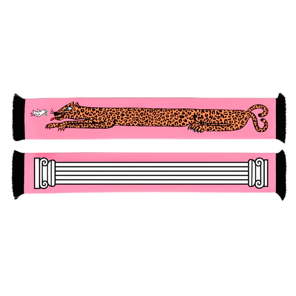 Leopard Column Scarf - Grain