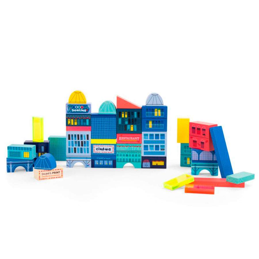Jeujura Juego De Construcción De Madera – 82 Piezas, Bloques De Construcción, Tradicional Francés, Educativo Y Creativo, +3 Años