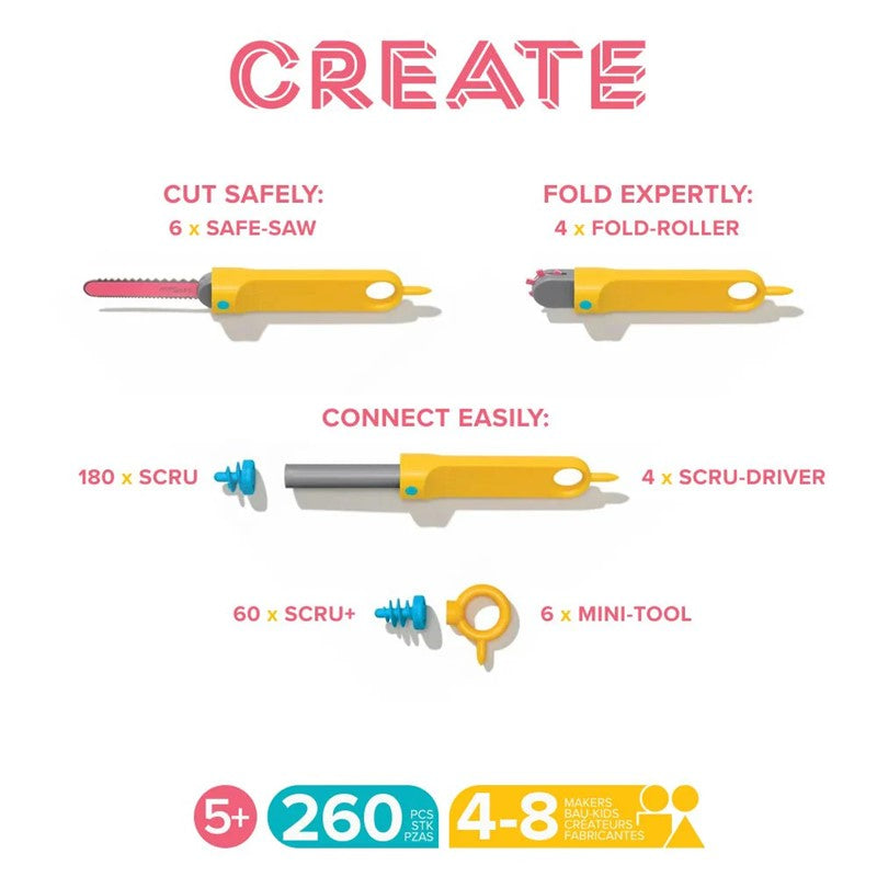 Makedo Create 260 piezas