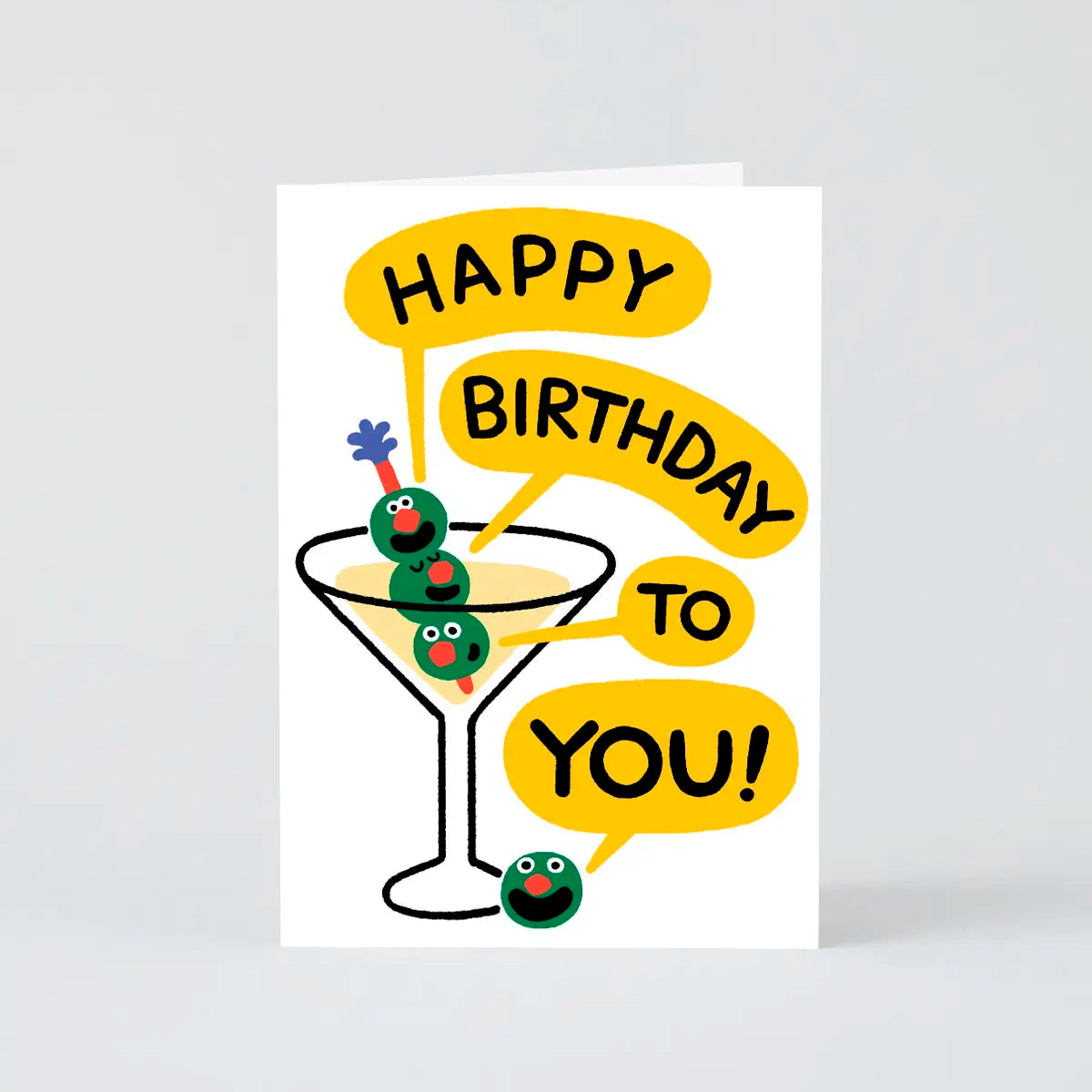 Tarjeta Happy Birthday Martini