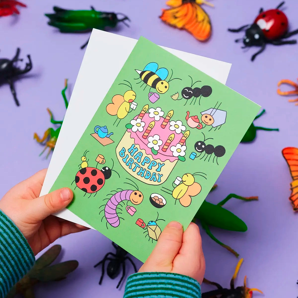 Tarjeta Happy Birthday Bug Party