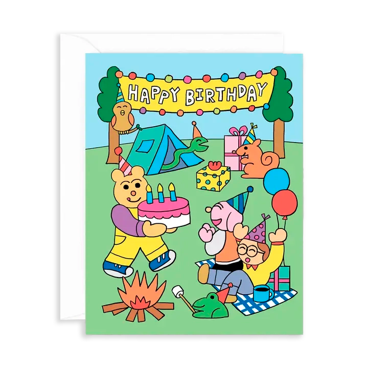 Tarjeta Happy Birthday Picnic Party