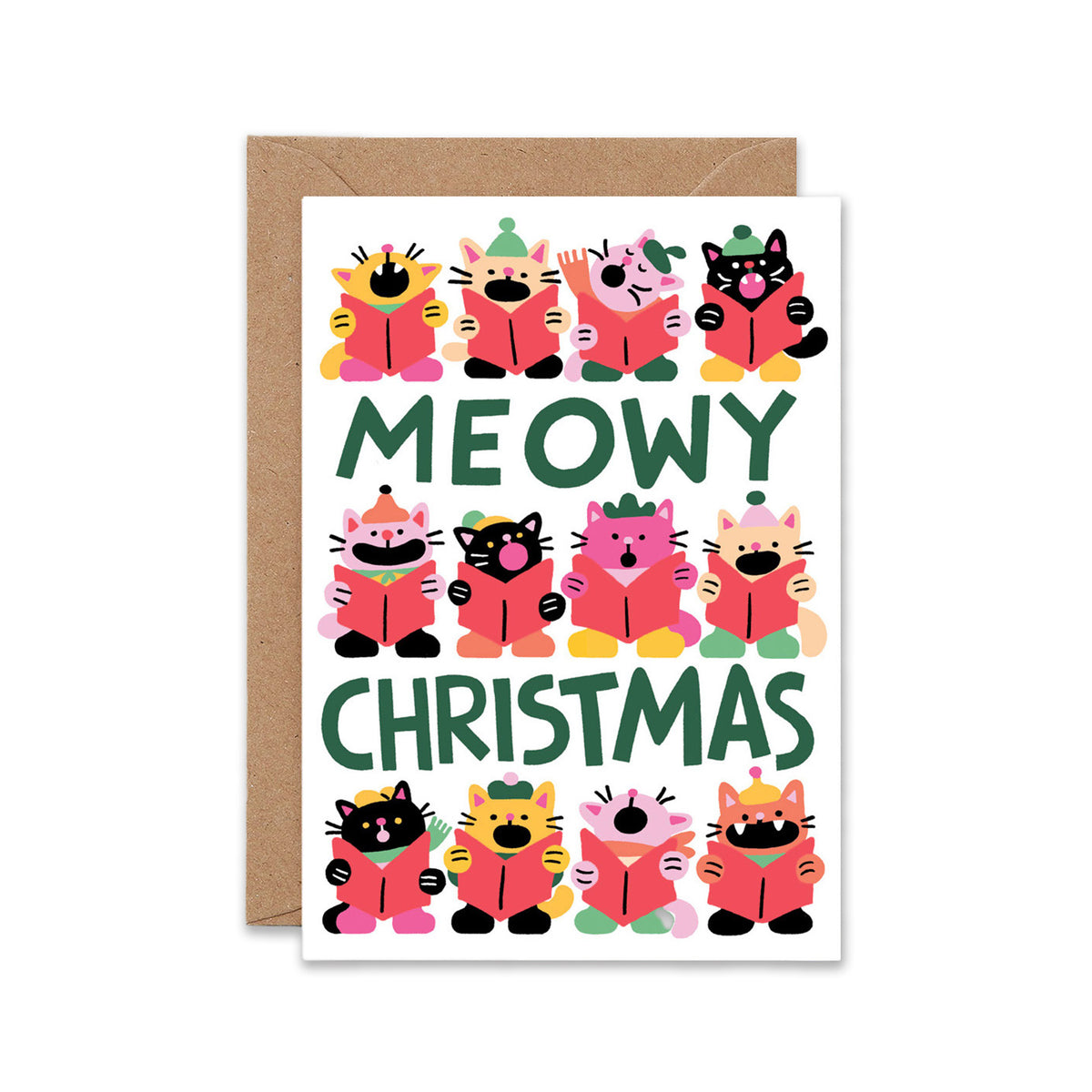 Tarjeta Meowy Christmas