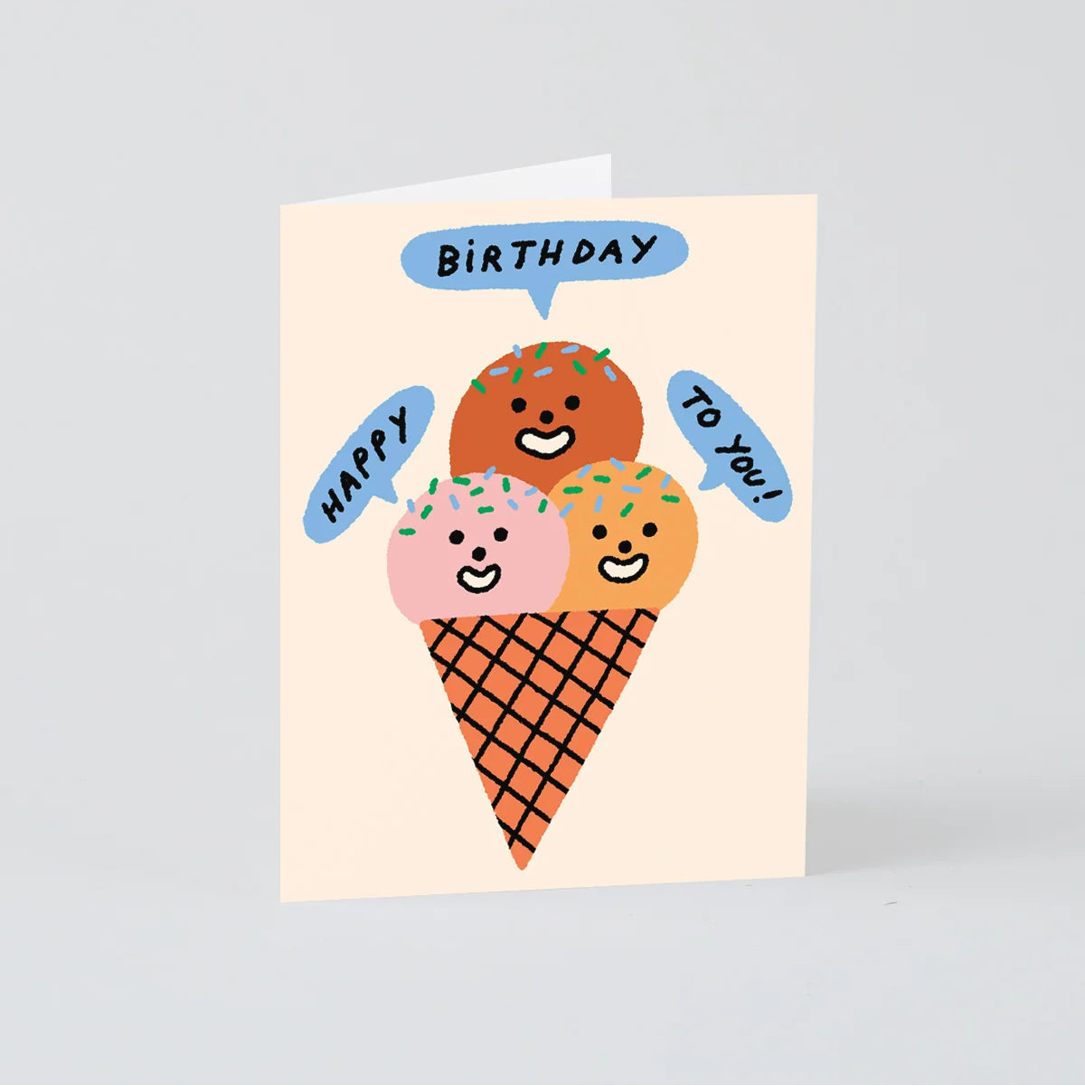 Tarjeta Happy Birthday Ice Cream