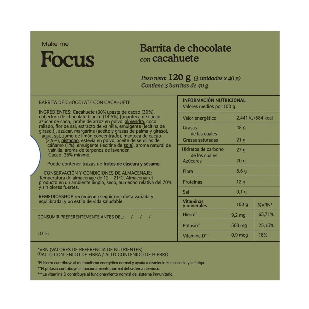 Chocolate Remedies - Focus