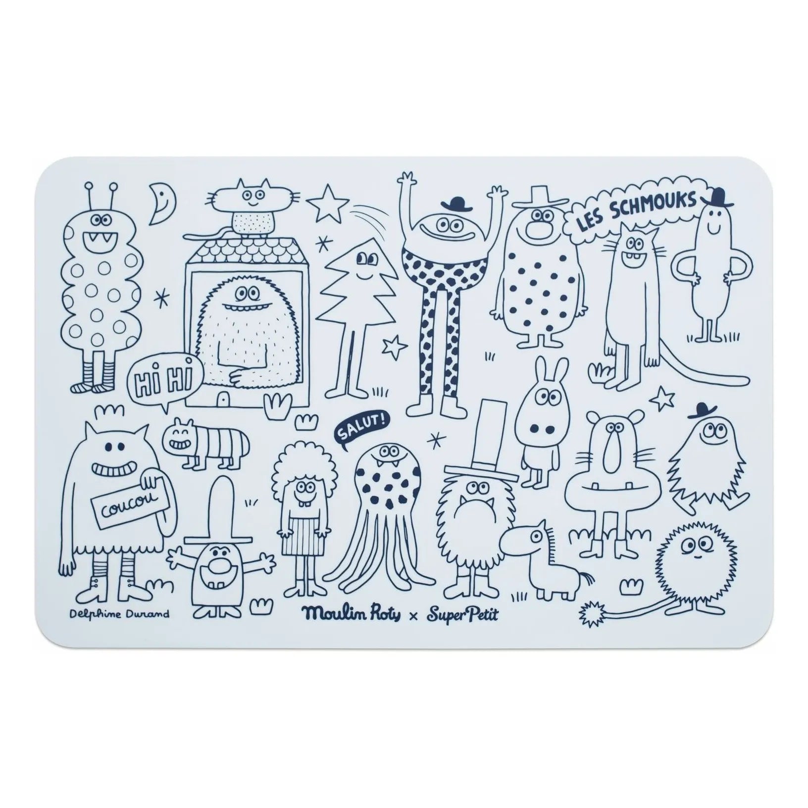 Mini set silicona para colorear con 4 rotuladores Schmouks