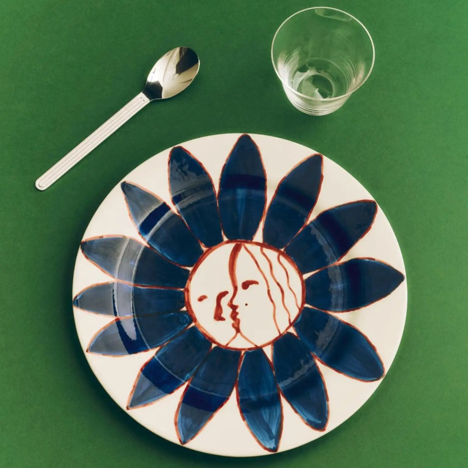 Plato Ø28,5 Deep Blue Flower La Pittura - HAY